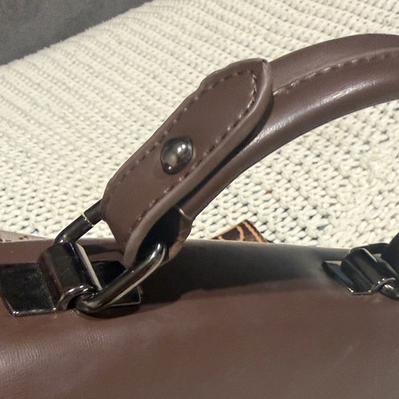 Chocolate Monogram Mini Top-Handle Crossbody - Picture 8 of 15